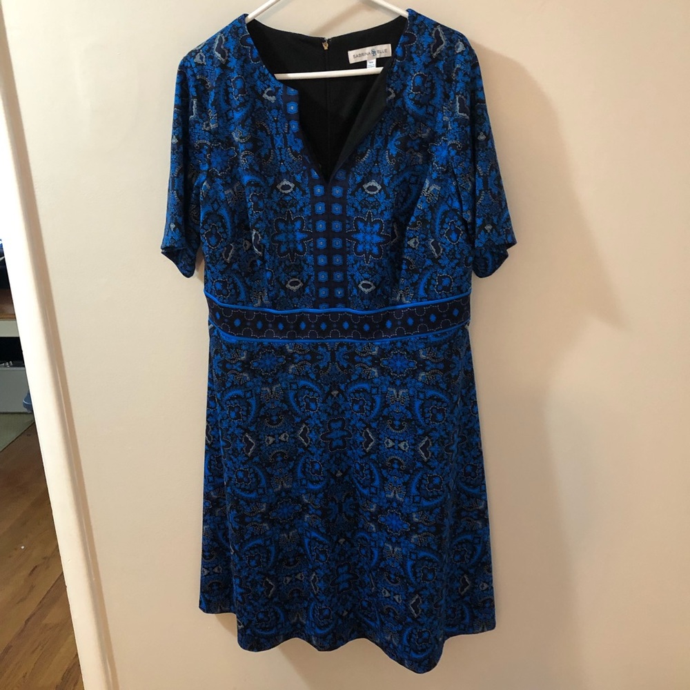 Sabrina blue knee length dress. Never worn!!